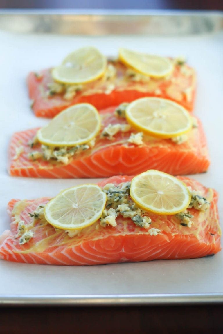Roasted Salmon with Herb Butter What Should I Make For...