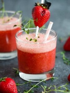 Grilled Strawberry Cocktail