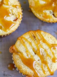 Butterscotch Muffins with Brown Sugar Glaze