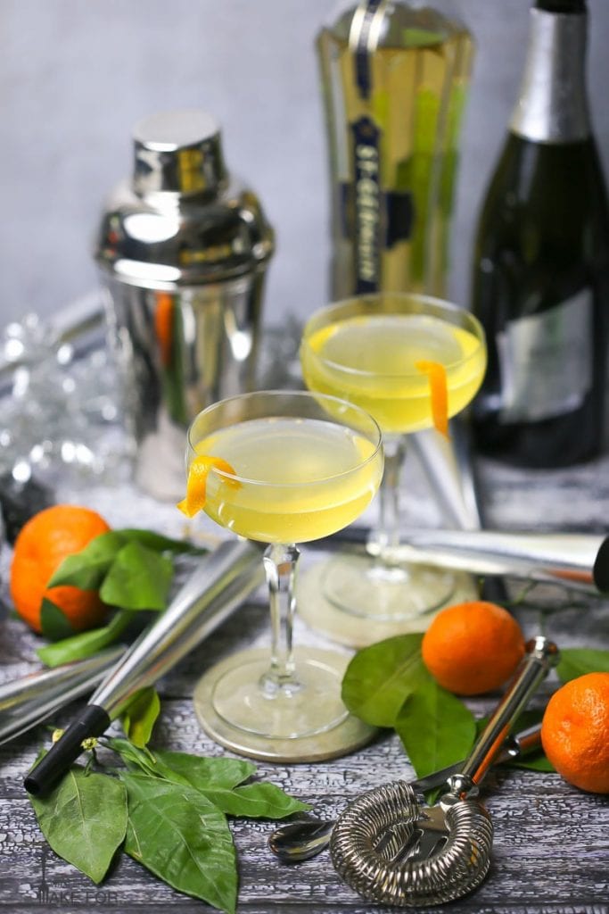 Sparkling Orange and St-Germain Cocktail
