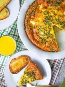 Ham and Cheddar Crustless Quiche