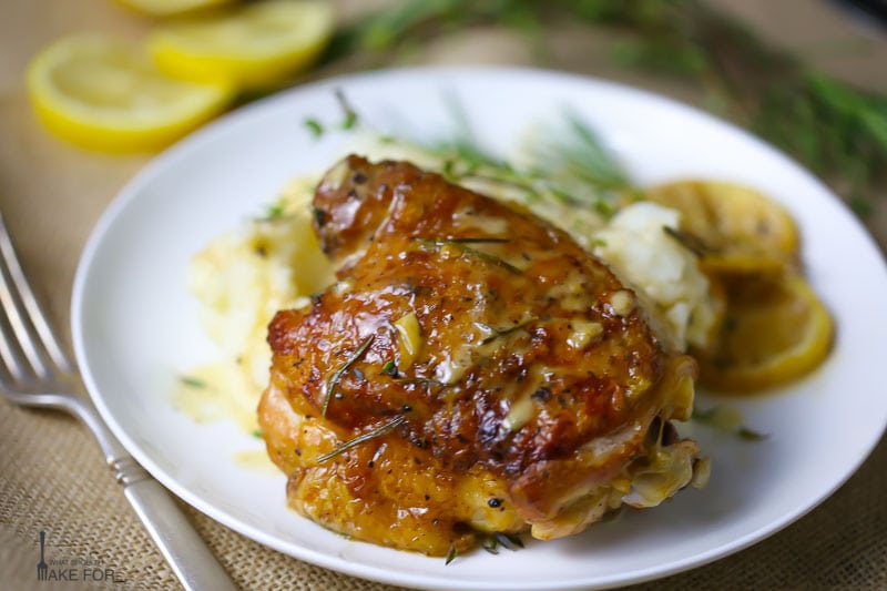 Creamy Lemon and Herb Chicken Thighs