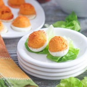 March Madness Deviled Eggs