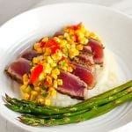 Seared Tuna Steaks with Corn Salsa