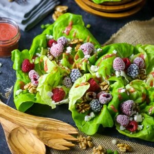 Raspberry and Feta Cheese Salad