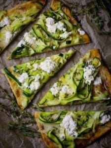 Zucchini Grilled Pizza