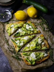 Zucchini Grilled Pizza