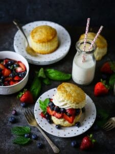 Blueberry Strawberry Shortcake