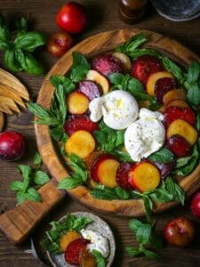 Plum Caprese Salad