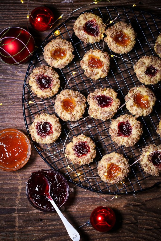 Nutty Thumbprint Cookies
