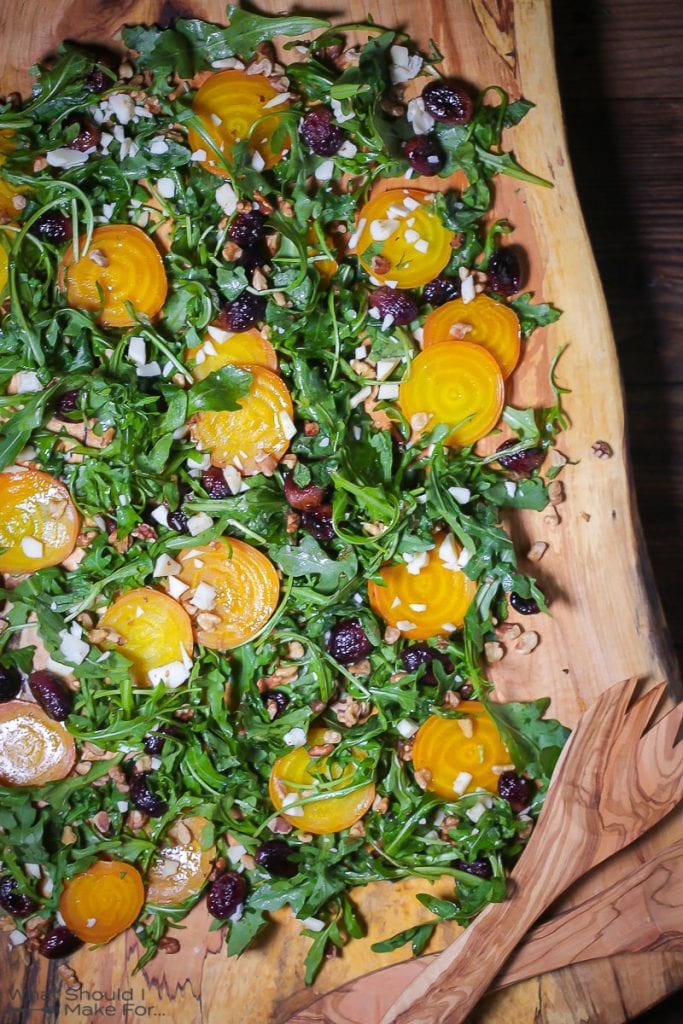 Roasted Golden Beets and Grape Salad