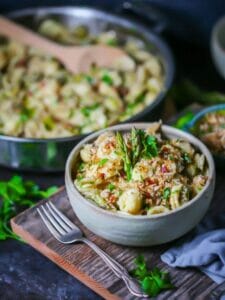 Pasta with Pancetta and Asparagus