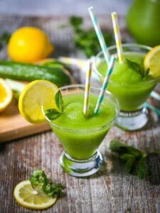 Frozen Cucumber Lemonade Cocktail