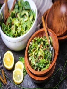 Shaved Asparagus and Spinach Salad