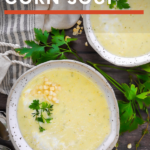 Equally delicious warm or chilled, this summer corn soup tastes just like creamy corn on the cob. The perfect way to enjoy that last crop of summer corn!