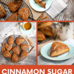 Cinnamon Sugar Scones are brunch-ready! Serve these sweetened scones warm with a pot of fresh coffee, fruit, and fuzzy slippers for a relaxing start to the day.